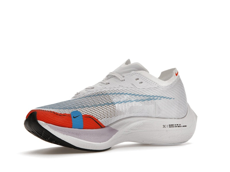 Nike ZoomX Vaporfly Next% 2 White Laser Blue Rush Orange