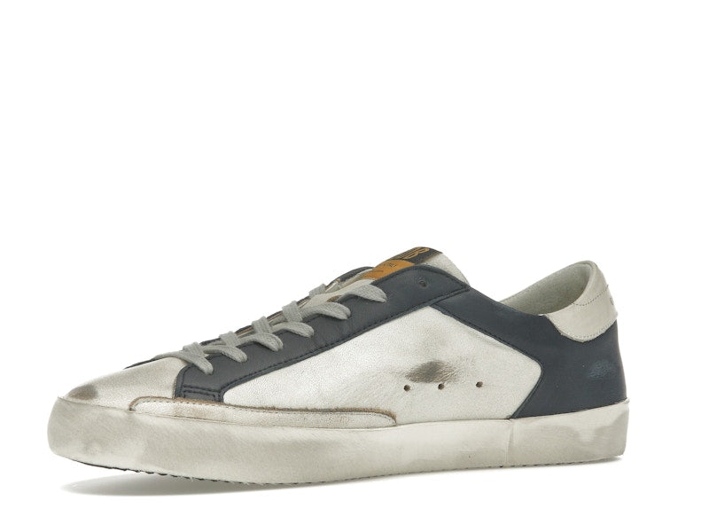 Golden Goose Super Star White Dark Blue Gun Metal
