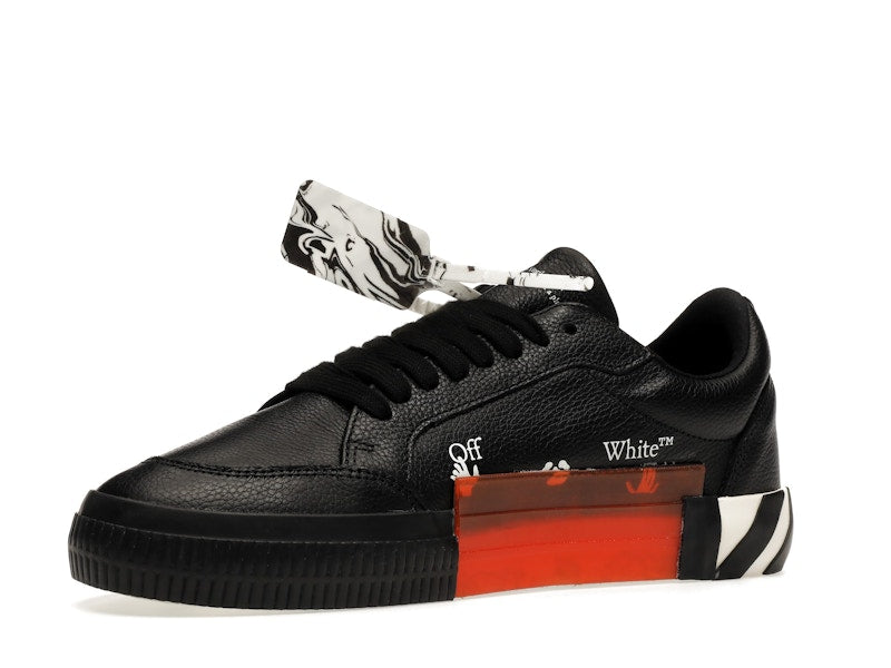 OFF-WHITE Vulc Low Leather Black White FW21