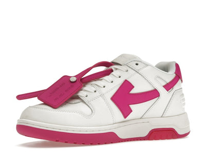 OFF-WHITE Out Of Office Calf Leather White Fuchsia (Women's)