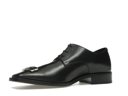 Balenciaga Rim Derby Shoes Black Leather