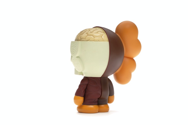 KAWS Bape Dissected Baby Milo Vinyl Figure Brown