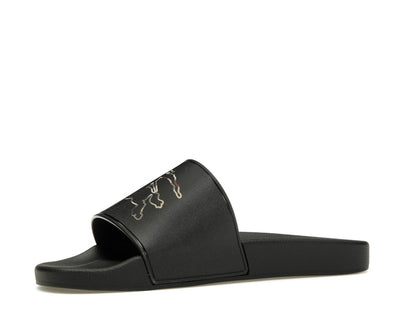 Burberry Check EKD Motif Slide Black