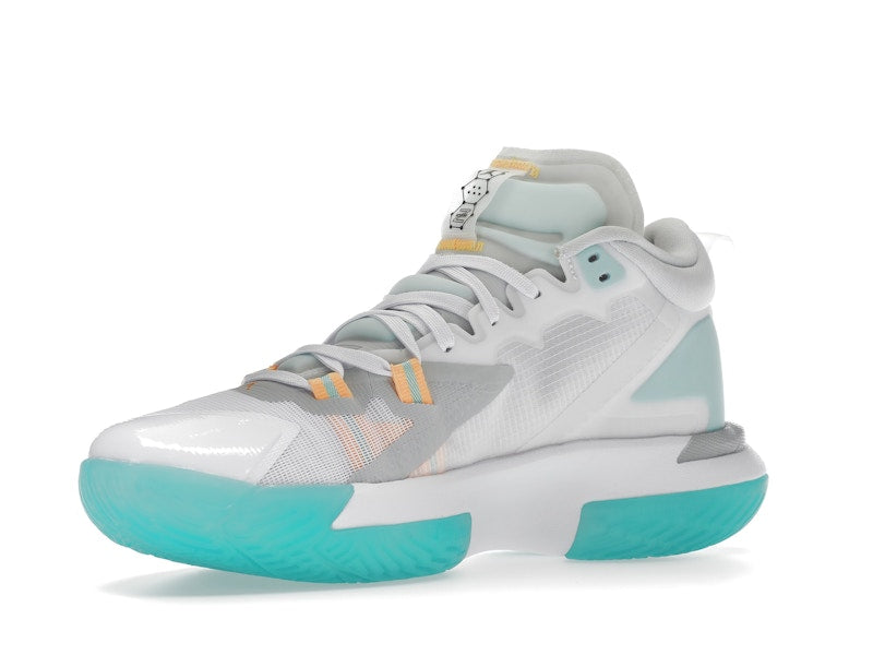 Jordan Zion 1 White Dynamic Turquoise