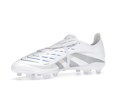 adidas Predator League Fold-Over Tongue FG/MG Cloud White Silver Metallic Bright Royal