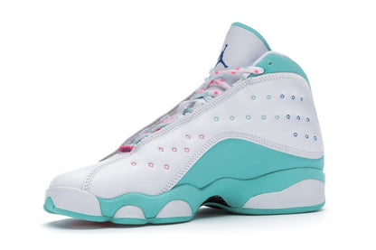Jordan 13 Retro White Soar Green Pink (GS)