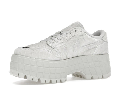 Jordan 1 Low Brooklyn Light Bone Metallic Silver (Women's)
