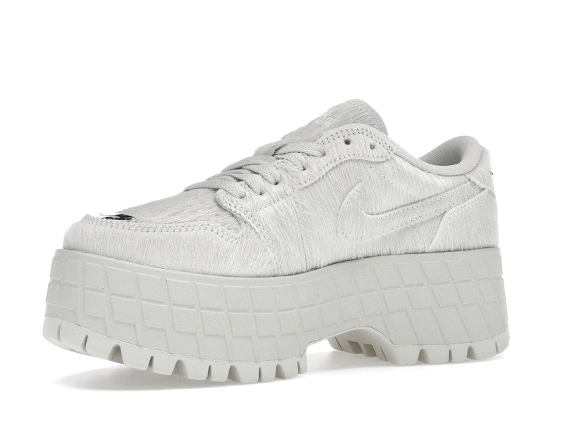 Jordan 1 Low Brooklyn Light Bone Metallic Silver (Women's)