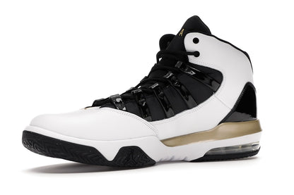 Jordan Max Aura White Metallic Gold Black