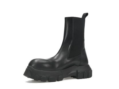 Rick Owens Lido Beatle Bozo Tractor Boots Black