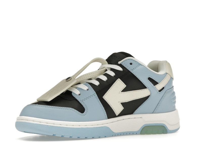 OFF-WHITE Out Of Office OOO Low Tops Light Blue Black