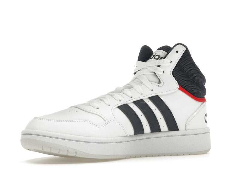 adidas Hoops 3.0 White Navy Red