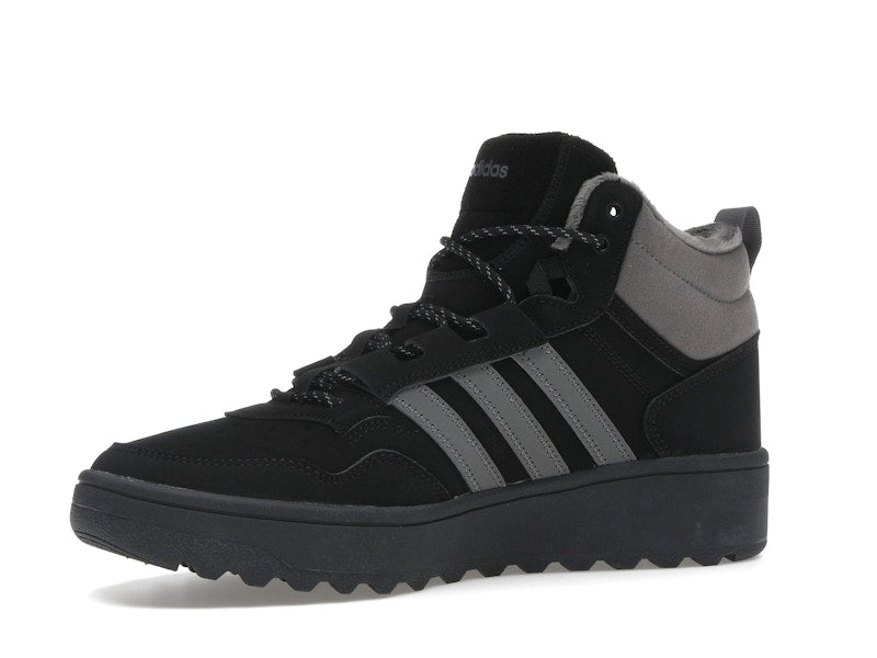 adidas Hoops 4.0 Mid Black Grey Four