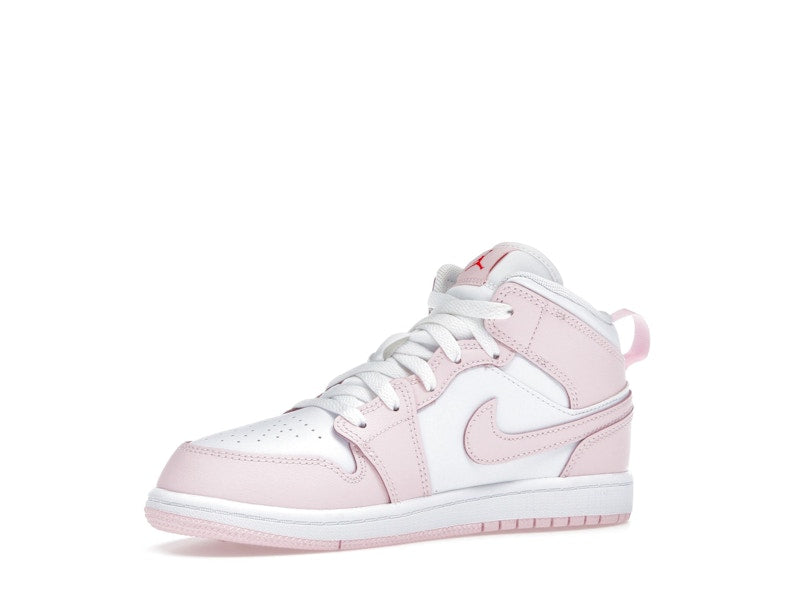 Jordan 1 Mid Pink Foam Fire Red White (PS)