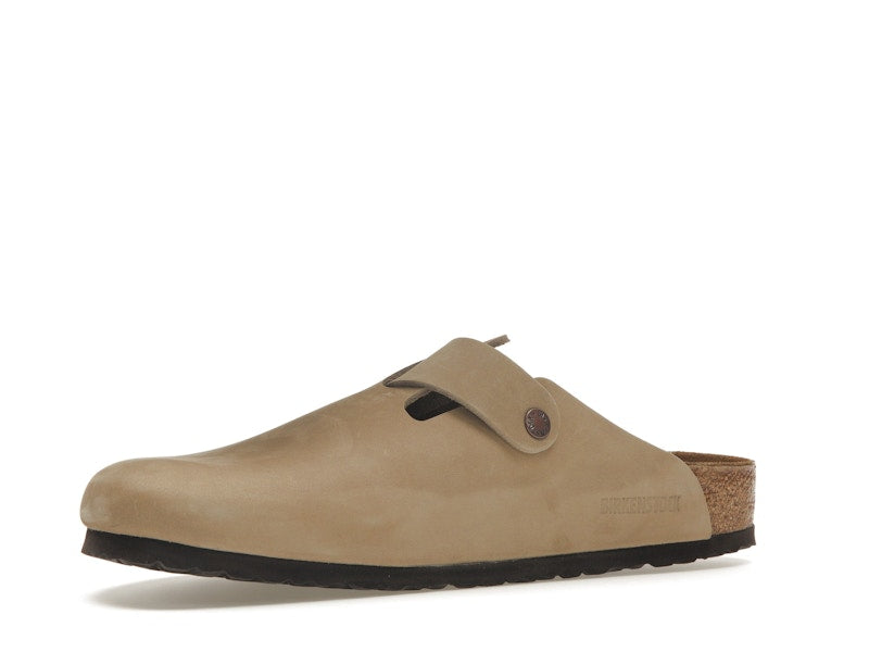 Birkenstock Boston Oiled Leather Tobacco Brown