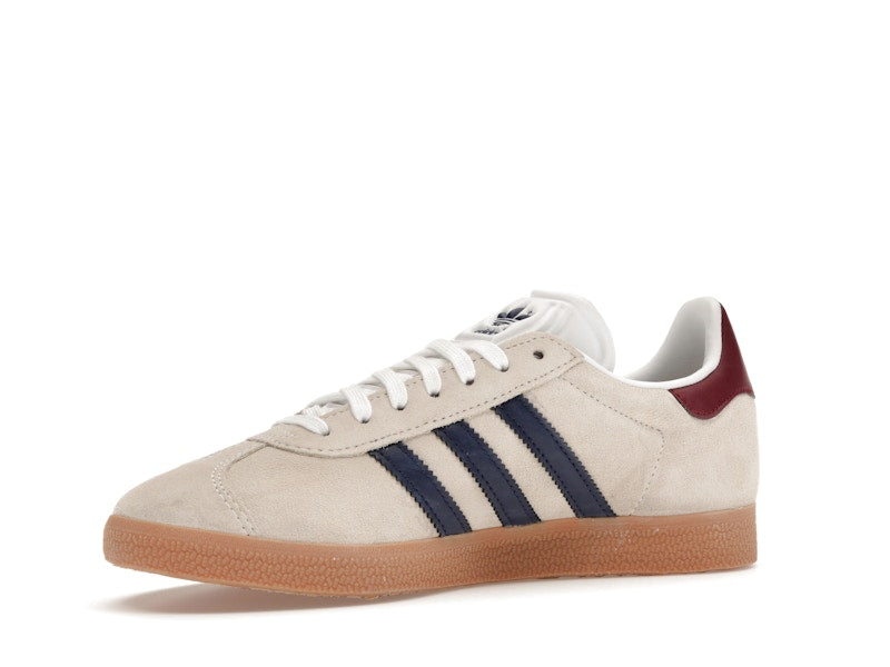 adidas Gazelle Beige Dark Blue Collegiate Burgundy