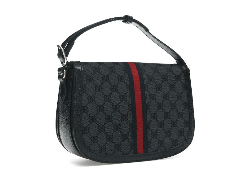 Gucci x Balenciaga The Hacker Project Medium Shoulder Bag Black
