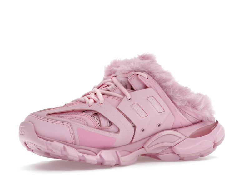 Balenciaga Track Mule Pink Faux Fur (Women's)