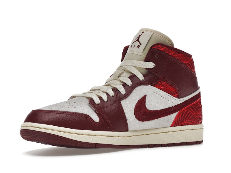 Jordan 1 Mid SE Tiki Leaf Team Red (Women's)