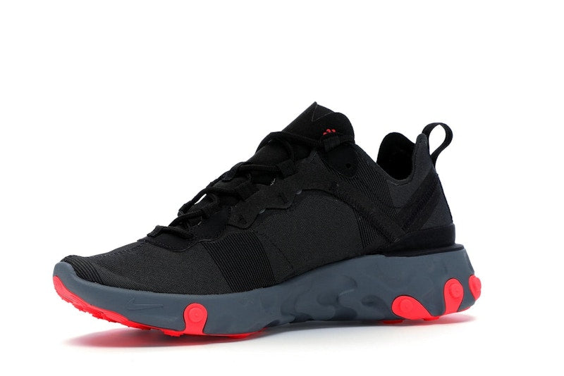 Nike React Element 55 Black Solar Red