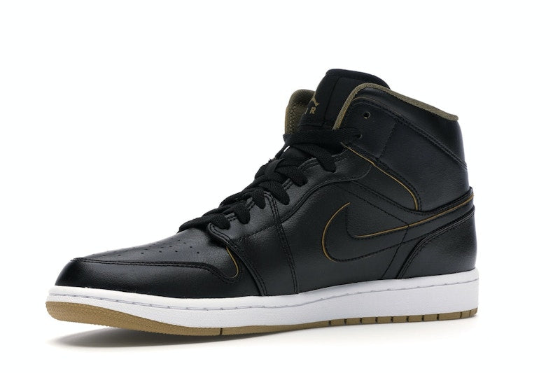 Jordan 1 Retro Mid Black Metallic Gold