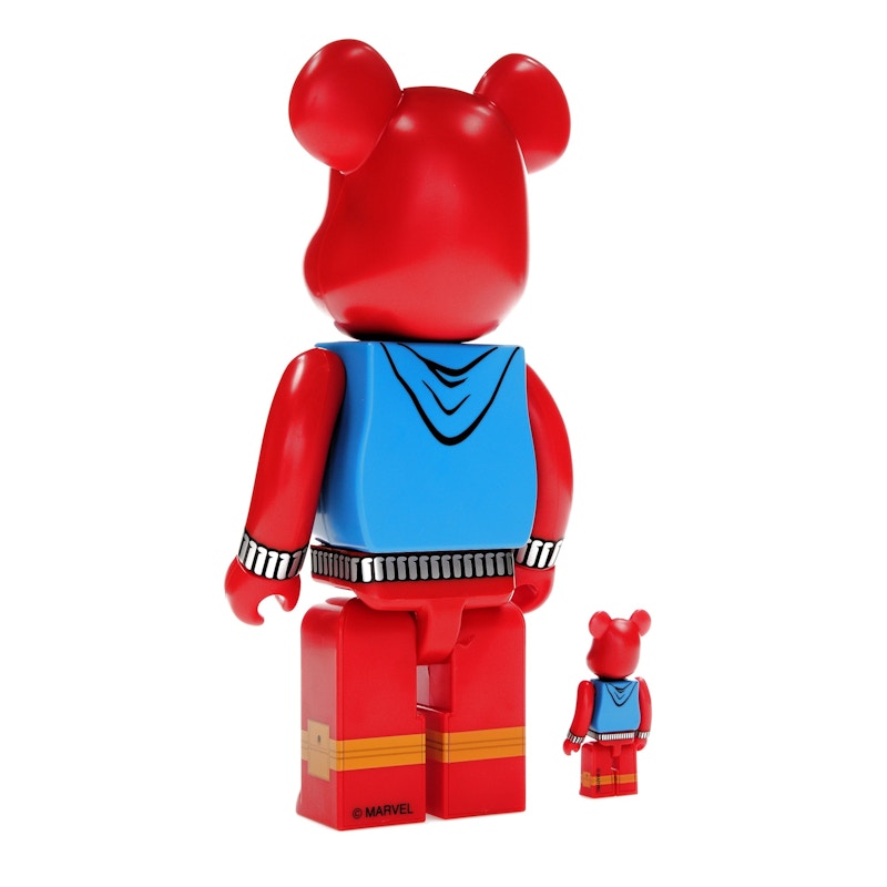 Bearbrick x Marvel Spider-Man Scarlet Spider 100% & 400% Set