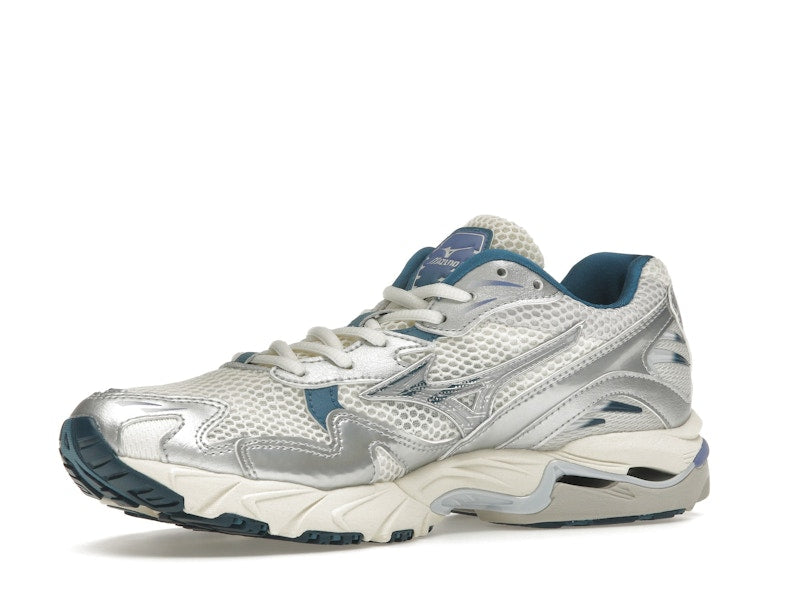 Mizuno Wave Rider 10 White Silver Blue