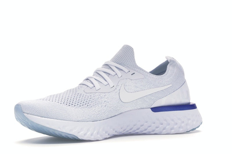 Nike Epic React Flyknit White Racer Blue (Women's)