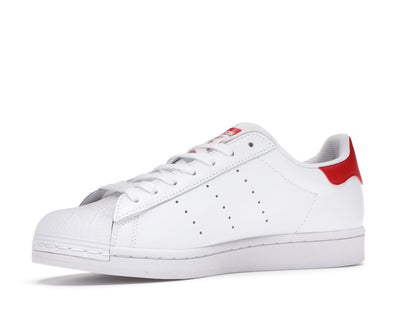 adidas Superstan White Scarlet