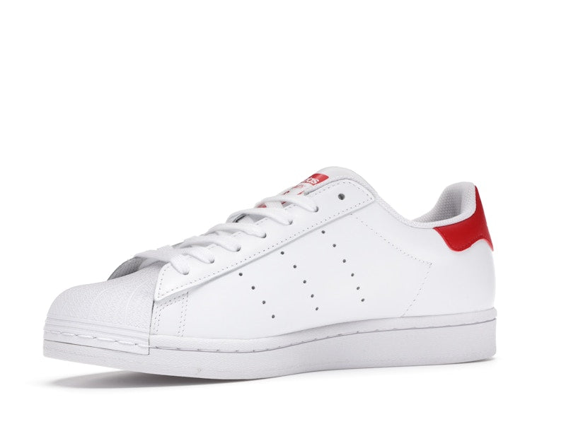 adidas Superstan White Scarlet