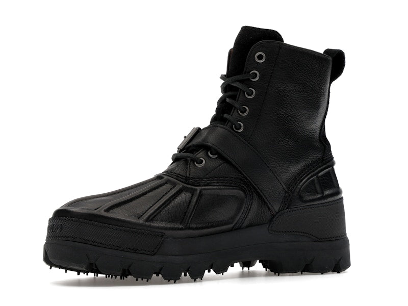 Polo Ralph Lauren Oslo High Oiled Leather Boot Black
