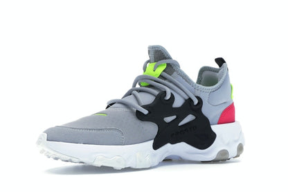 Nike React Presto Wolf Grey Black Rush Pink Volt (GS)