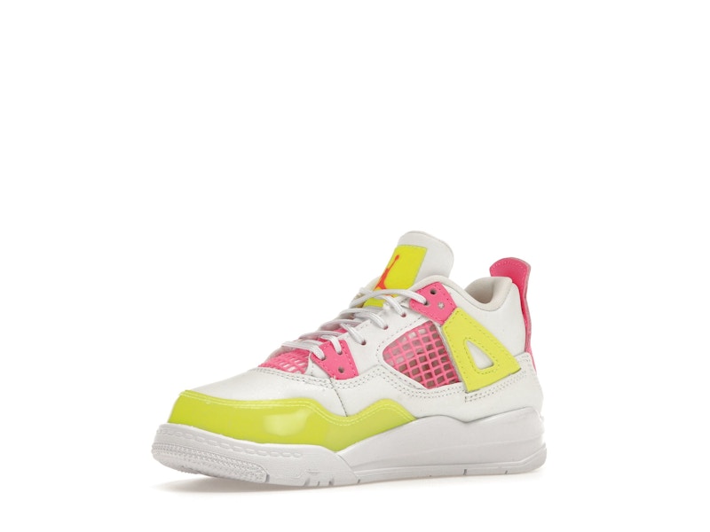 Jordan 4 Retro White Lemon Pink (PS)