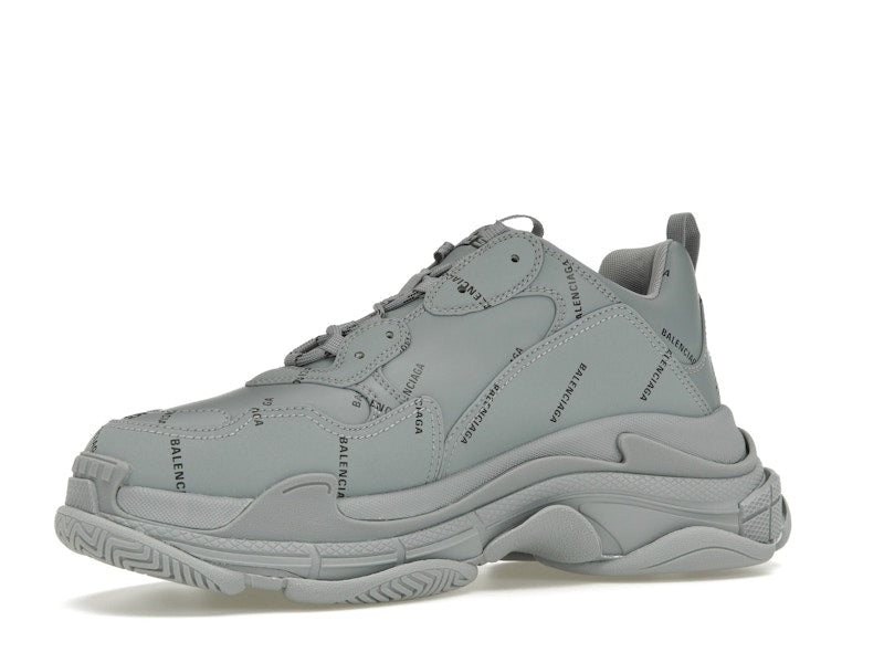 Balenciaga Triple S AllOver Logo Grey Black