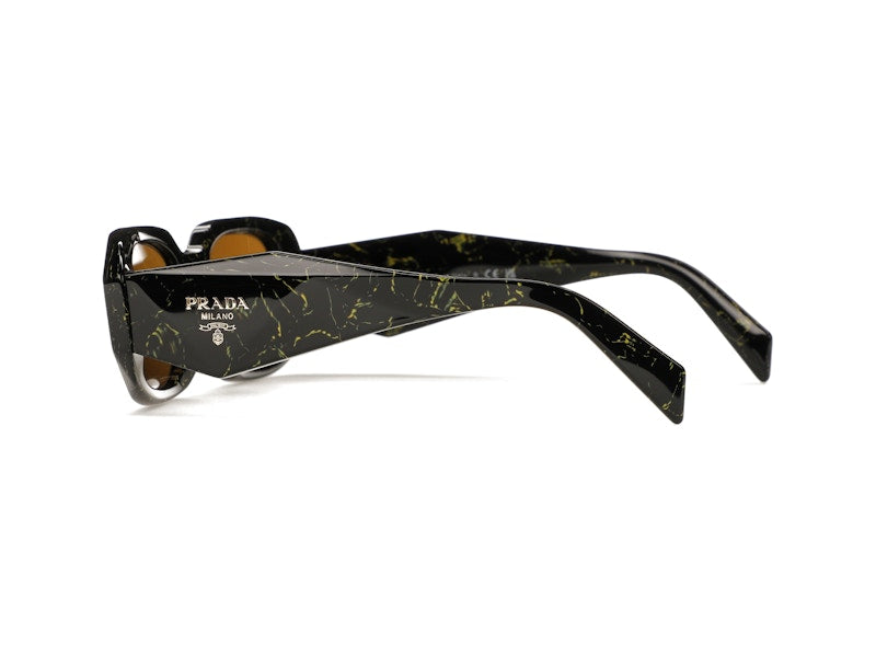 Prada Sunglasses PR 17WSF Black/Yellow Marble/Dark Brown (PR17WSF-19D01T-51)