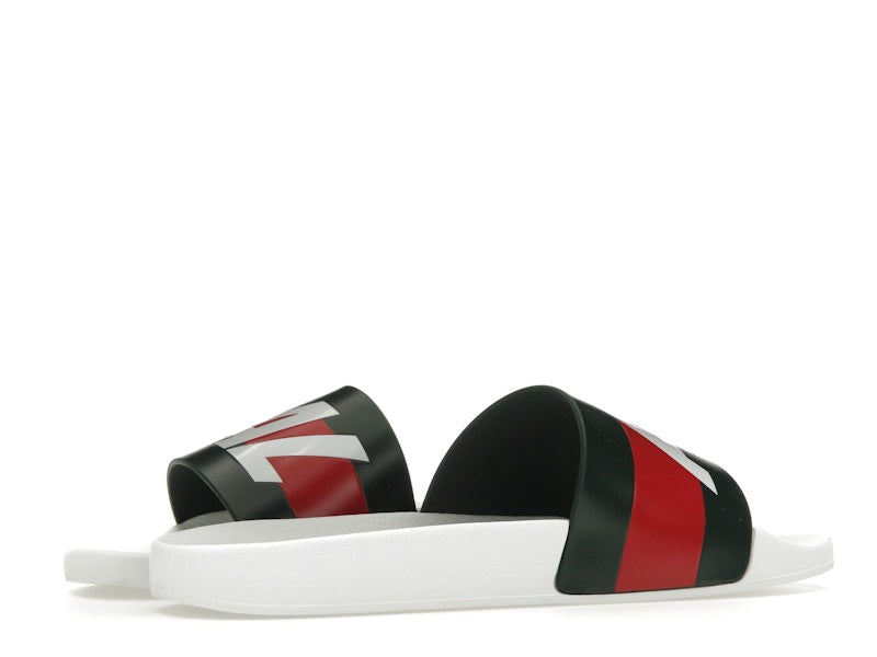 Palace x Gucci Logo Web Slide Sandal White