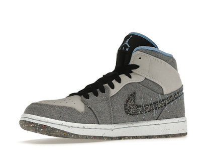 Jordan 1 Mid Crater Grey University Blue