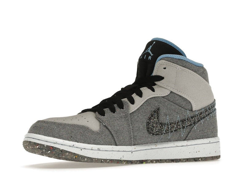 Jordan 1 Mid Crater Grey University Blue