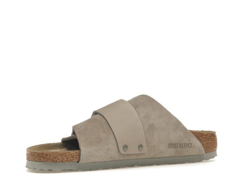 Birkenstock Kyoto Nubuck Suede Stone Coin