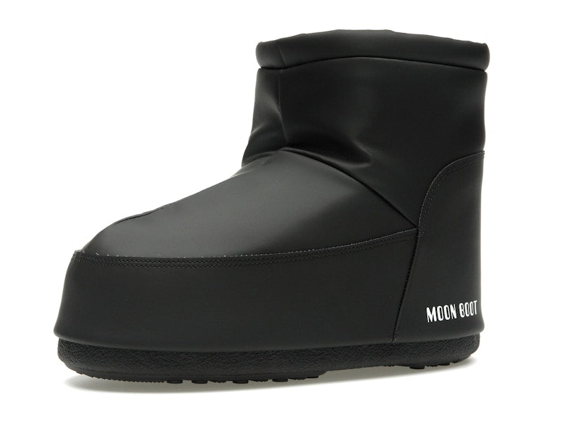 Moon Boot No Lace Rubber Boot Black