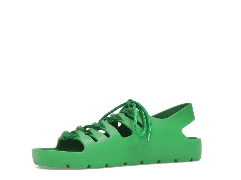 Bottega Veneta Jelly Lace Up Sandal Green (Women's)