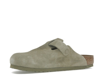Birkenstock Boston Suede Faded Khaki
