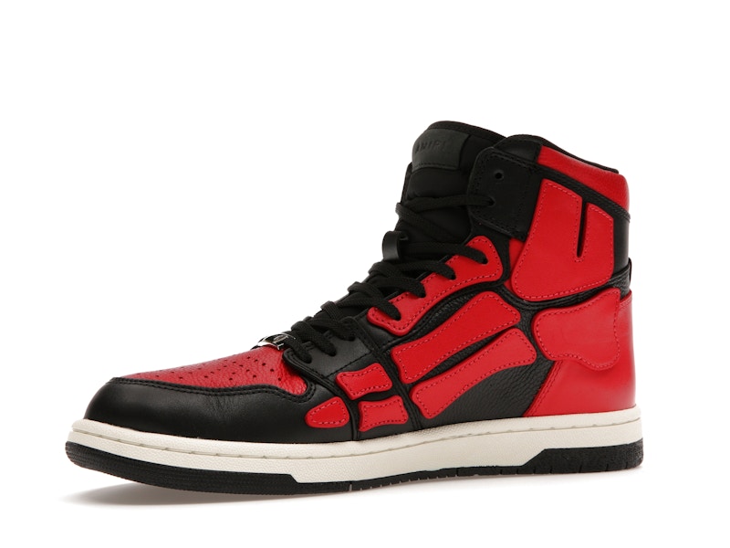 AMIRI Skel Top Hi Black Red White