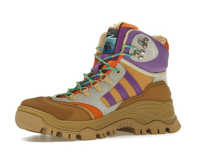 Gucci x Adidas Laced Up Boots Brown Purple (Women's)