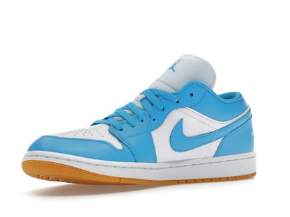 Jordan 1 Low White Gum Light Brown Dark Powder Blue (Women's)
