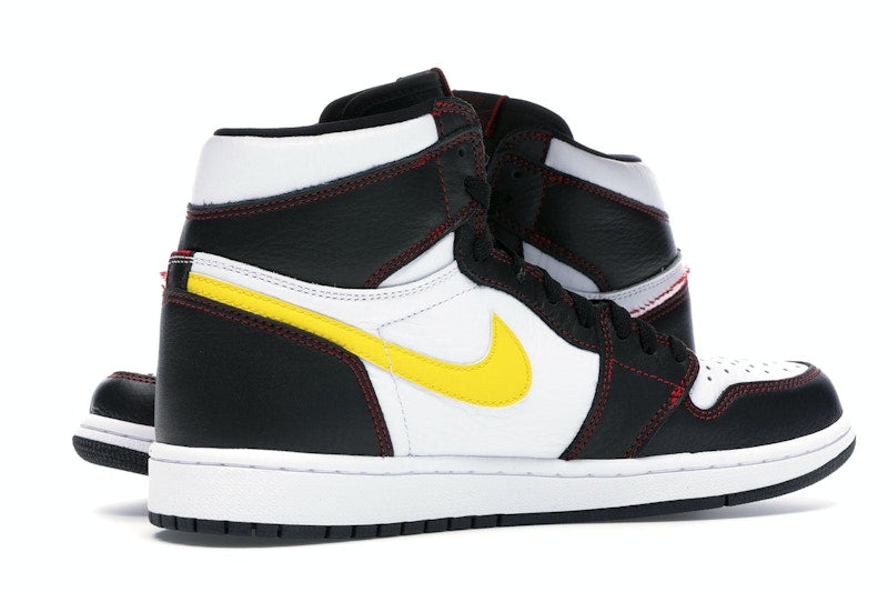 Jordan 1 Retro High Defiant White Black Gym Red