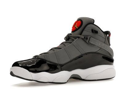 Jordan 6 Rings Smoke Grey Black Red Gold