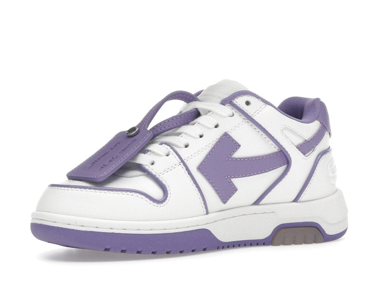 OFF-WHITE Out Of Office OOO Low Tops Outlined White Lilac Purple (Women's)