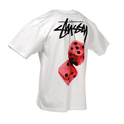 Stussy Fuzzy Dice Tee White