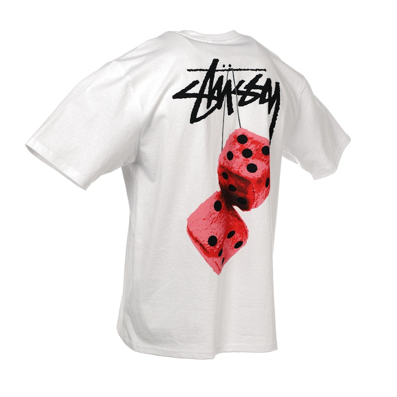 Stussy Fuzzy Dice Tee White